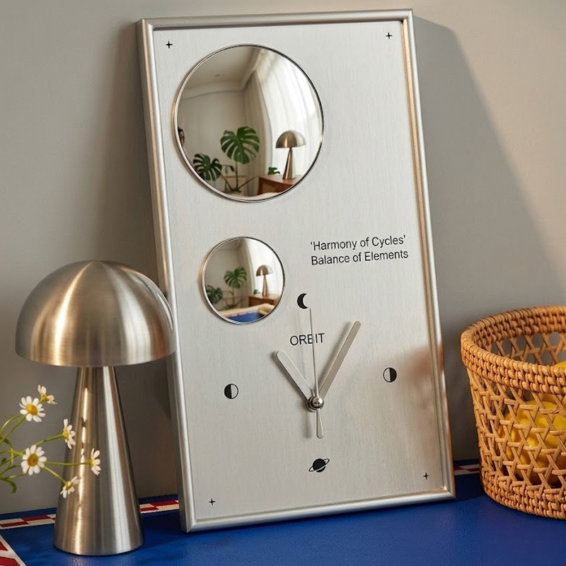Interior Design Drawing - Reloj de Pared con Atracción Magnética,