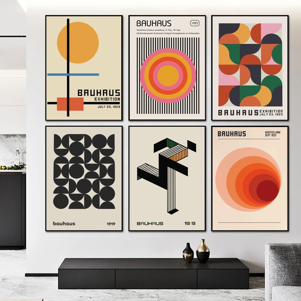 Interior Design Apartment - (Pintura en estaño 2D) Póster geométrico
