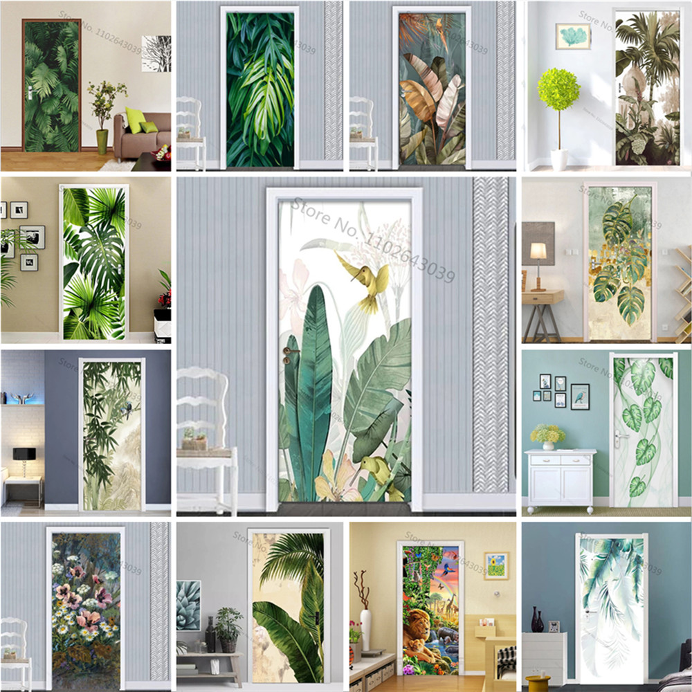 Autoadhesivo de hojas verdes d - Interior Design Home reseña y precio