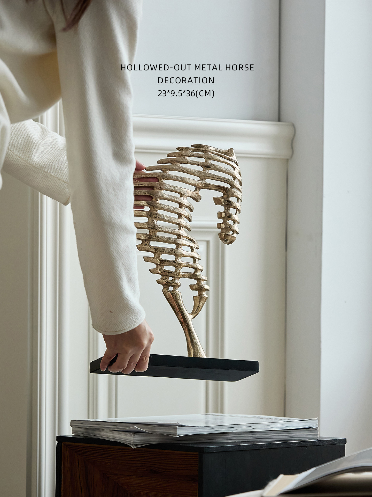 Figura Decorativa de Metal, Es - Interior Design Apartment reseña y precio