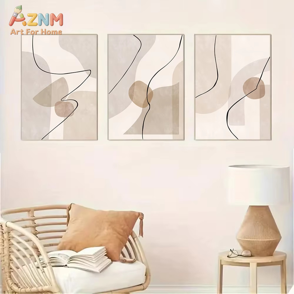Arte de pared abstracto con lí - Interior Design Home reseña y precio