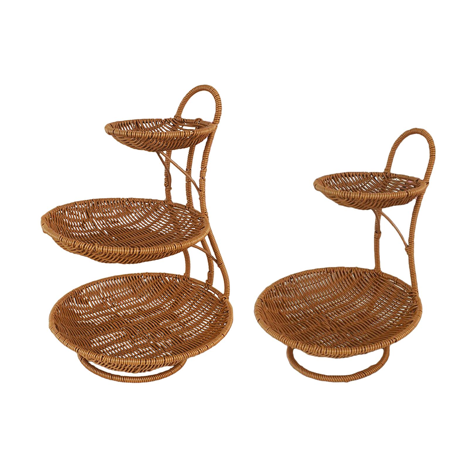 Cesta Redonda para Servir Alim - Rattan Tray Handle reseña y precio