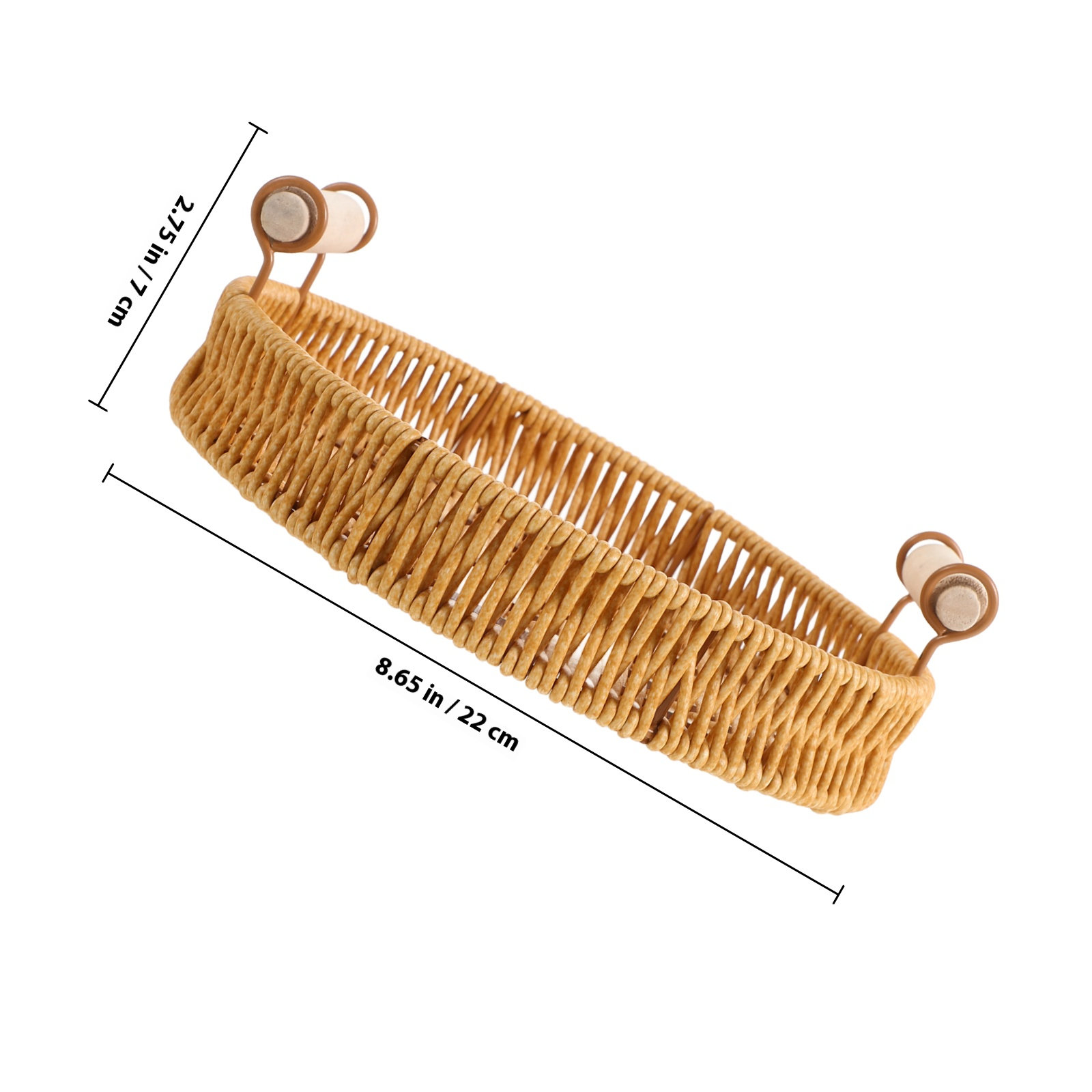 Bandeja redonda de mimbre para - Rattan Tray Handle reseña y precio