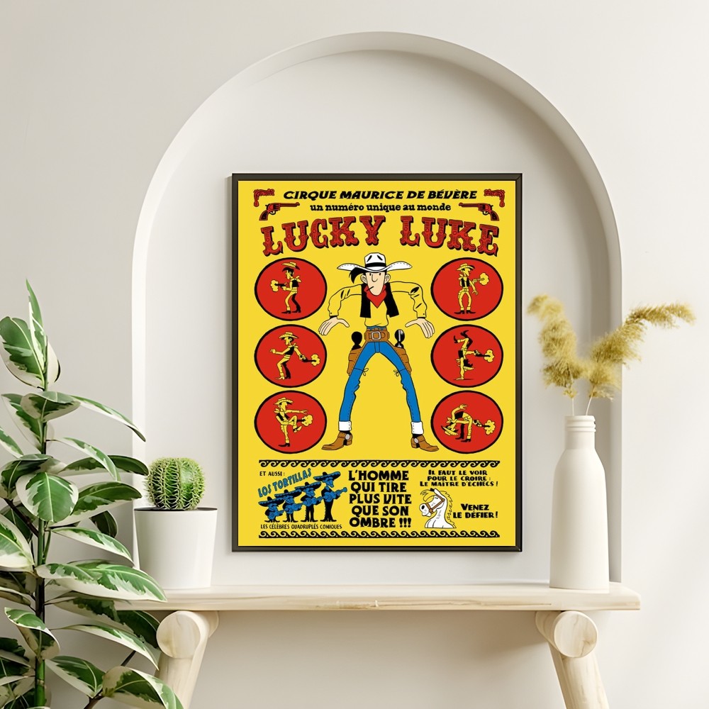 Póster Vintage de cómic Lucky  - Interior Design Drawing reseña y precio