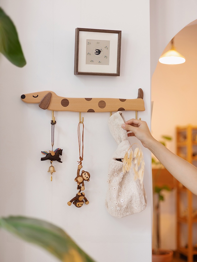 Gancho de pared de madera con  - Interior Design Apartment reseña y precio