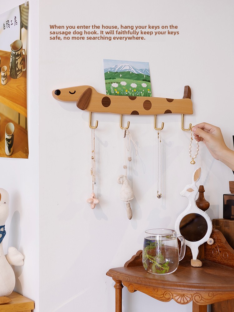 Gancho de pared de madera con  - Interior Design Apartment reseña y precio