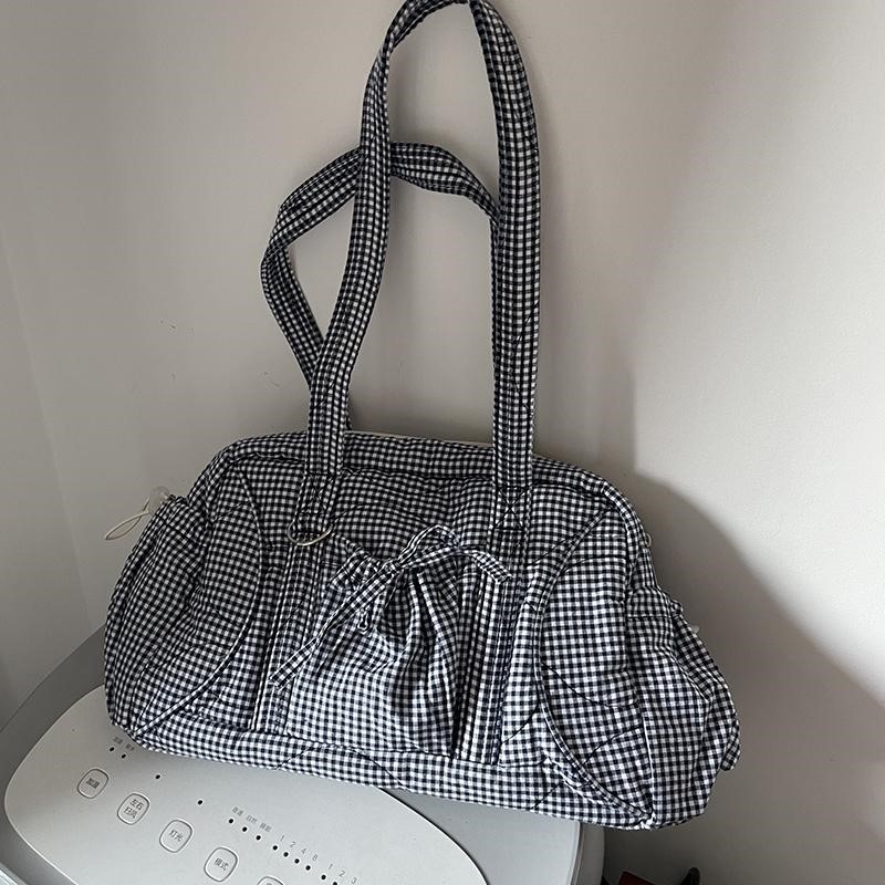 Bolso de mano a cuadros con di - Interior Design Korean Style reseña y precio