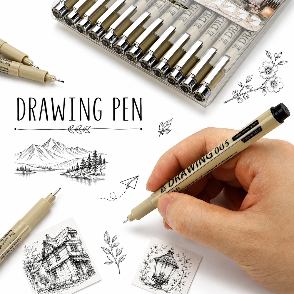 Juego de 12 Rotuladores de Lín - Interior Design Drawing reseña y precio