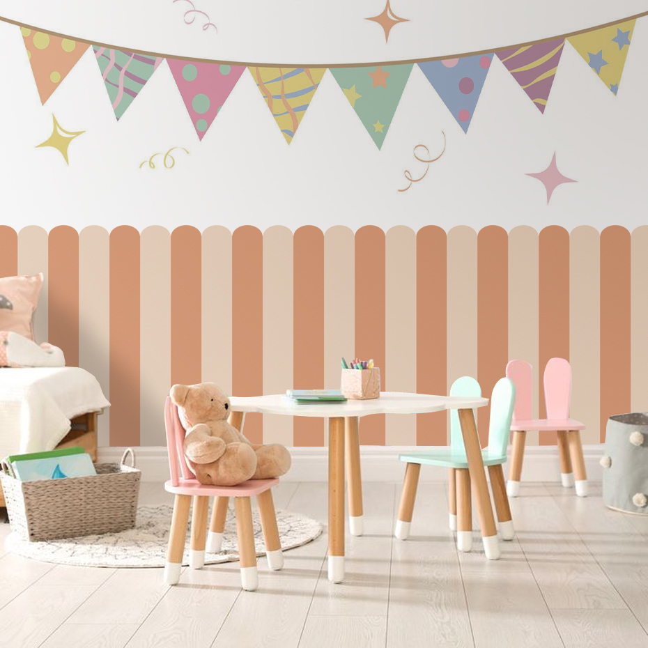 Papel tapiz de arco de rayas v - Interior Design Home Decor reseña y precio